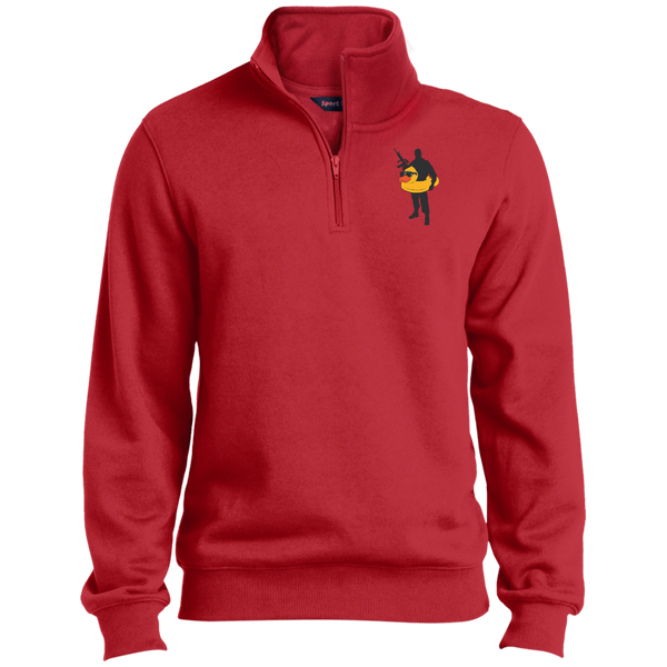 Wet Work Quarter-Zip Embroidered Sweatshirt