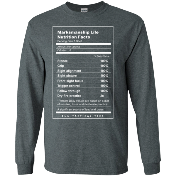 Nutrition Facts LS Cotton Tshirt