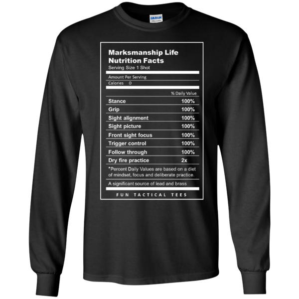 Nutrition Facts LS Cotton Tshirt