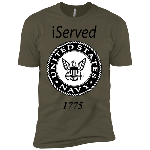 iSERVED NAVY Premium Short Sleeve T-Shirt